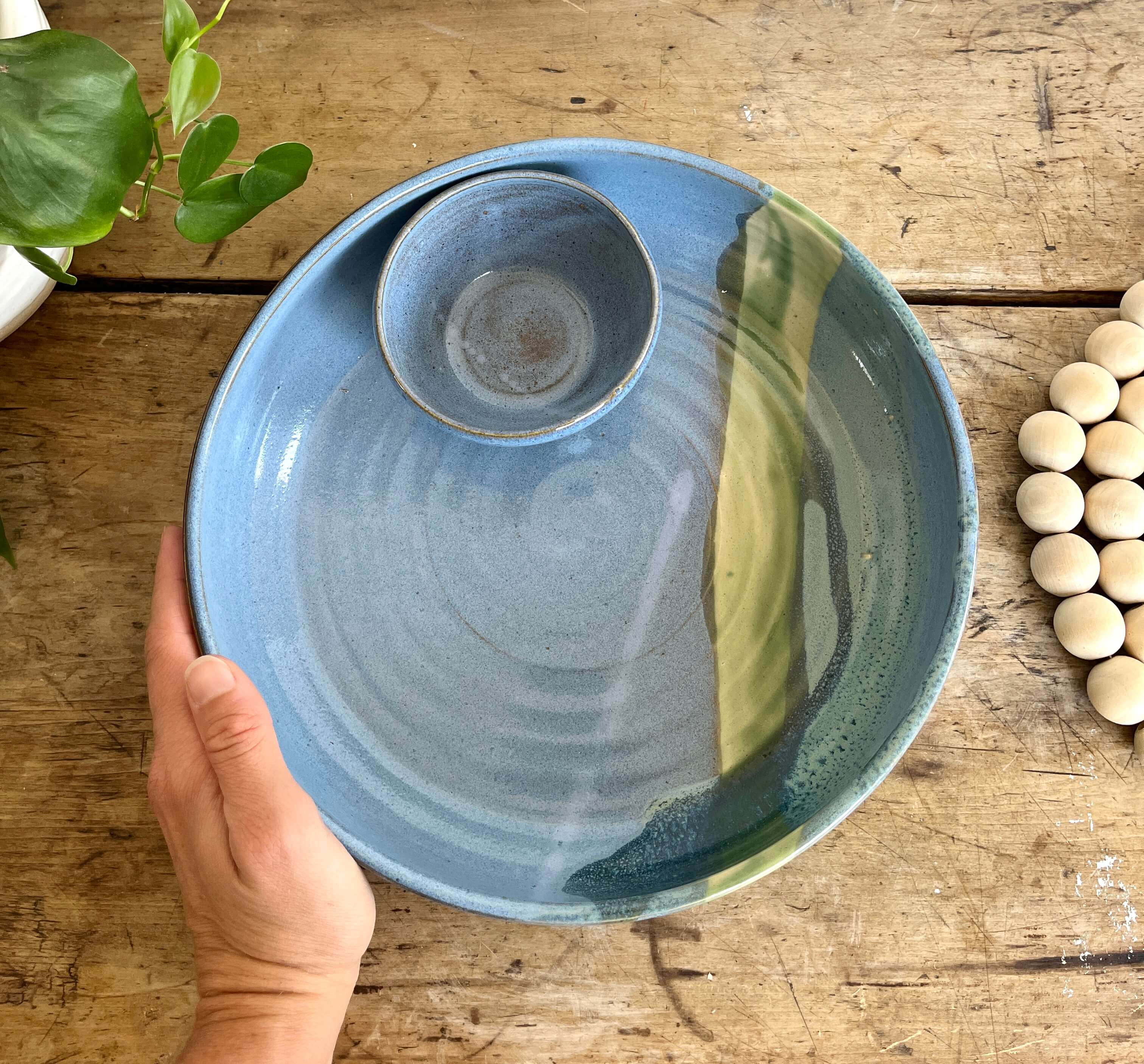 Coastal Clay Co. - Wholesale Serve Bowl - Large Chip And Dip Bowl Large Summer Party Bowl5