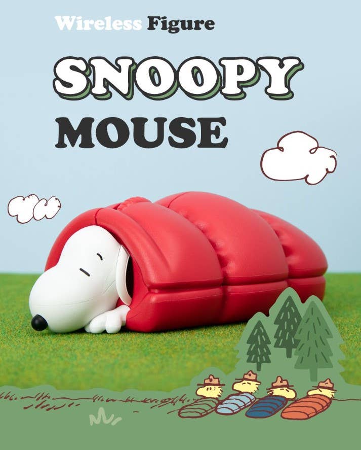 K-Wonderland - Wholesale Mousepad/Trackpad - Peanuts Snoopy Figure Multi-Pairing Wireless Mouse0