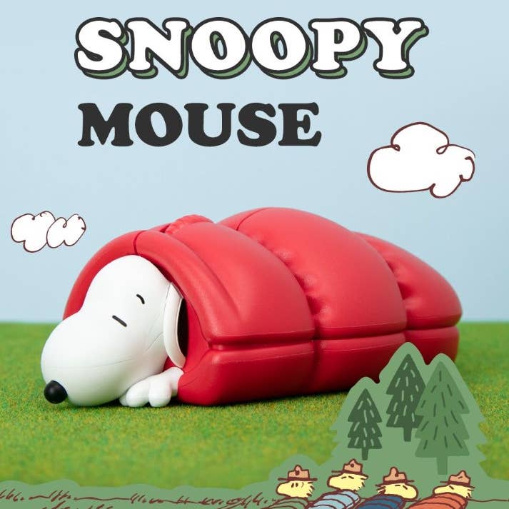 K-Wonderland - Wholesale Mousepad/Trackpad - Peanuts Snoopy Figure Multi-Pairing Wireless Mouse
