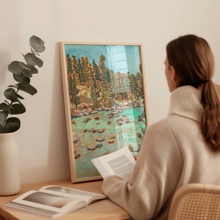 El Baker Art - Wholesale Art Print - Turquoise Waters of Lake Tahoe California Art Print3