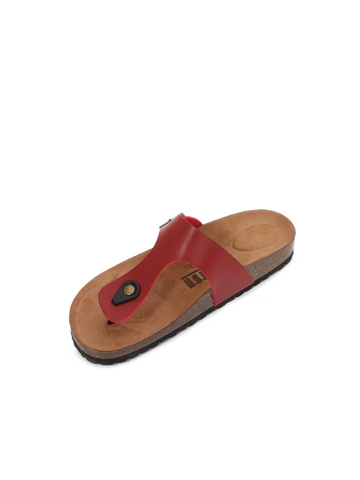 Shop Lev - Wholesale Sandals – Women's - T-Strap Soft Cork Flip Flops Sandals