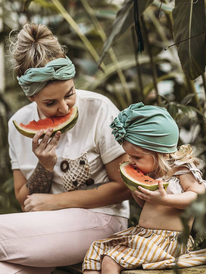 Biologische vintage munttulband nr. 1 voor wholesale door Looks by Luks