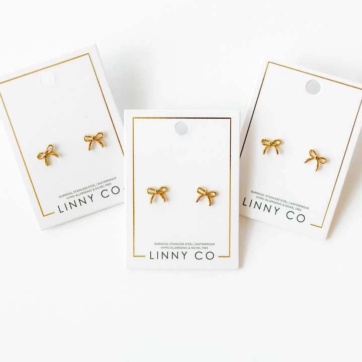 LINNY CO - Wholesale Stud/Post Earrings - Screwback Stud Earrings - Sadie - Gold12