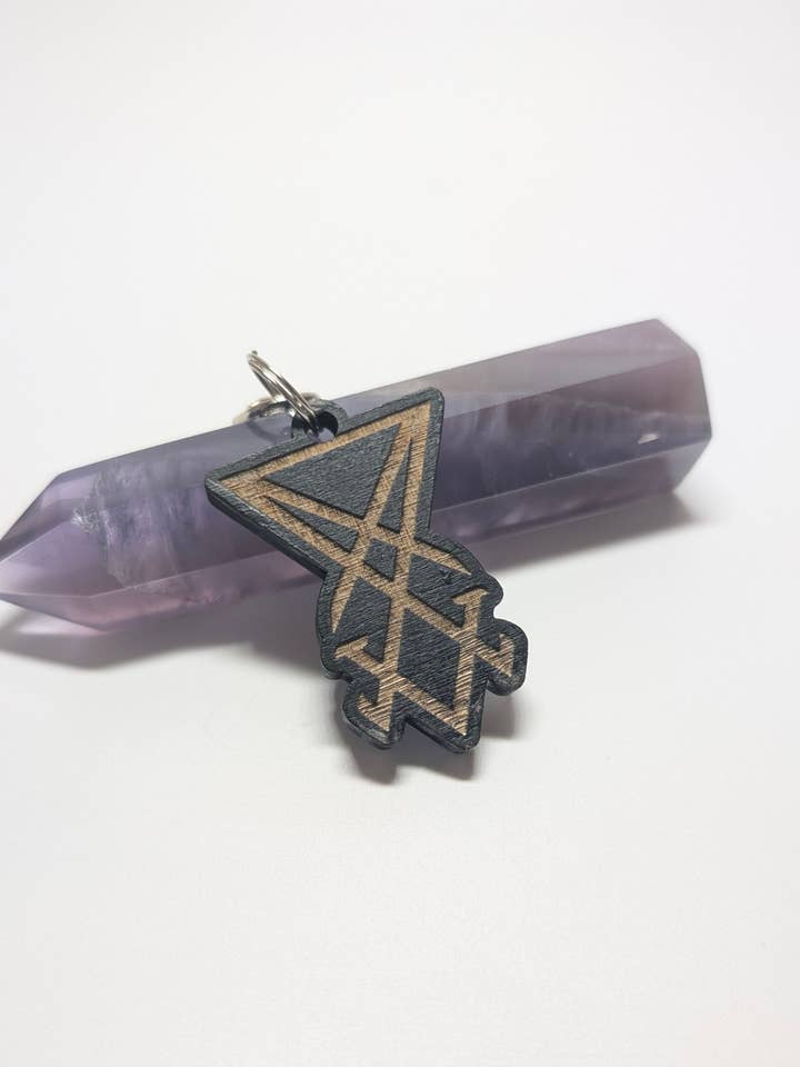 Lucifer Keychain for wholesale by Raven's Roost Boutique