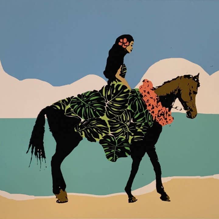 Imprimé mat Paʻu Rider pour la vente par Paradise Now Hawaiʻi