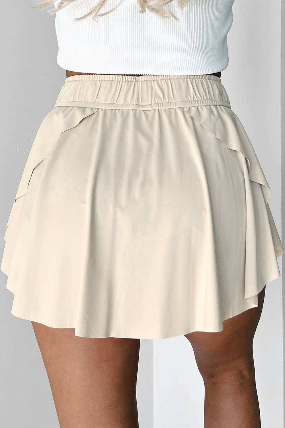 FULL TIME PURCHASE - Wholesale Skort - Women's - Drawstring High Waist Lined Tennis Skorts6