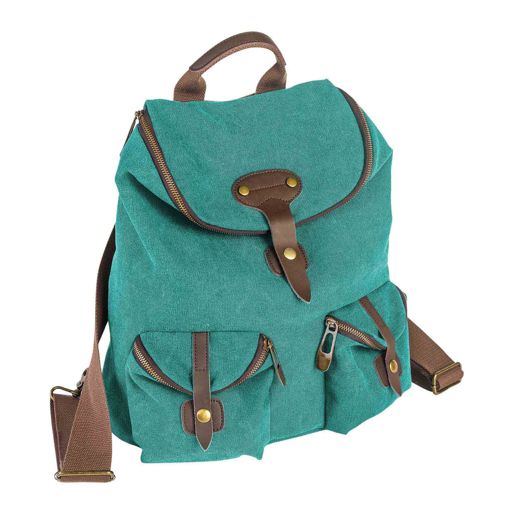 ZEDE PARIS - Wholesale Backpack - Women's - SAINT-PAUL - Canvas and leather backpack100