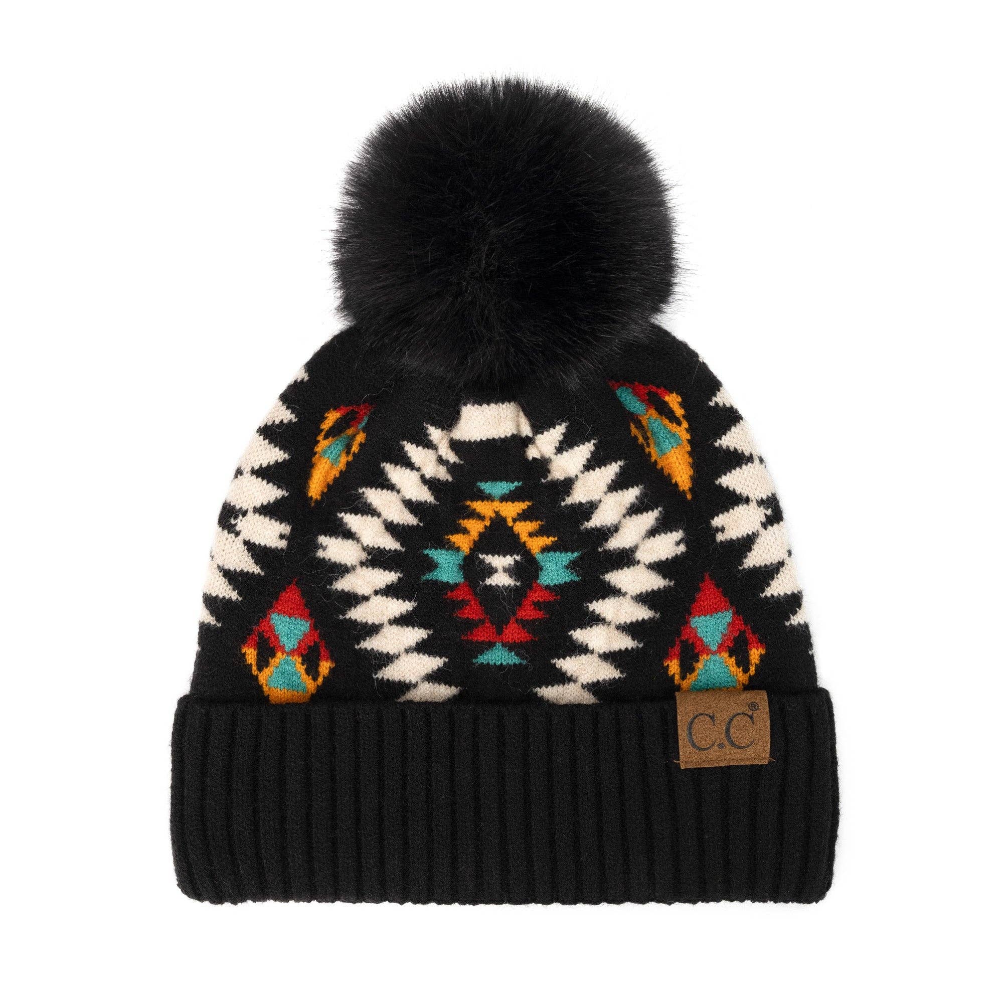 Truly Contagious - Wholesale Beanie - Women's - CC Southwest Print Beanie ( HAT-3001 )1