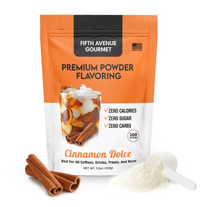 Arôme en poudre Dolce Premium à la cannelle pour café pour la vente par Funday Food