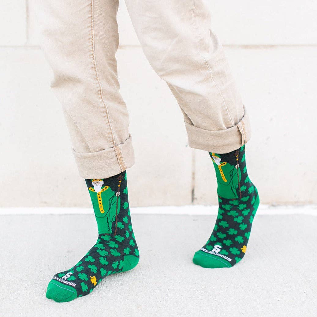 Sock Religious - Wholesale Socks - Unisex - St. Patrick Adult Socks5