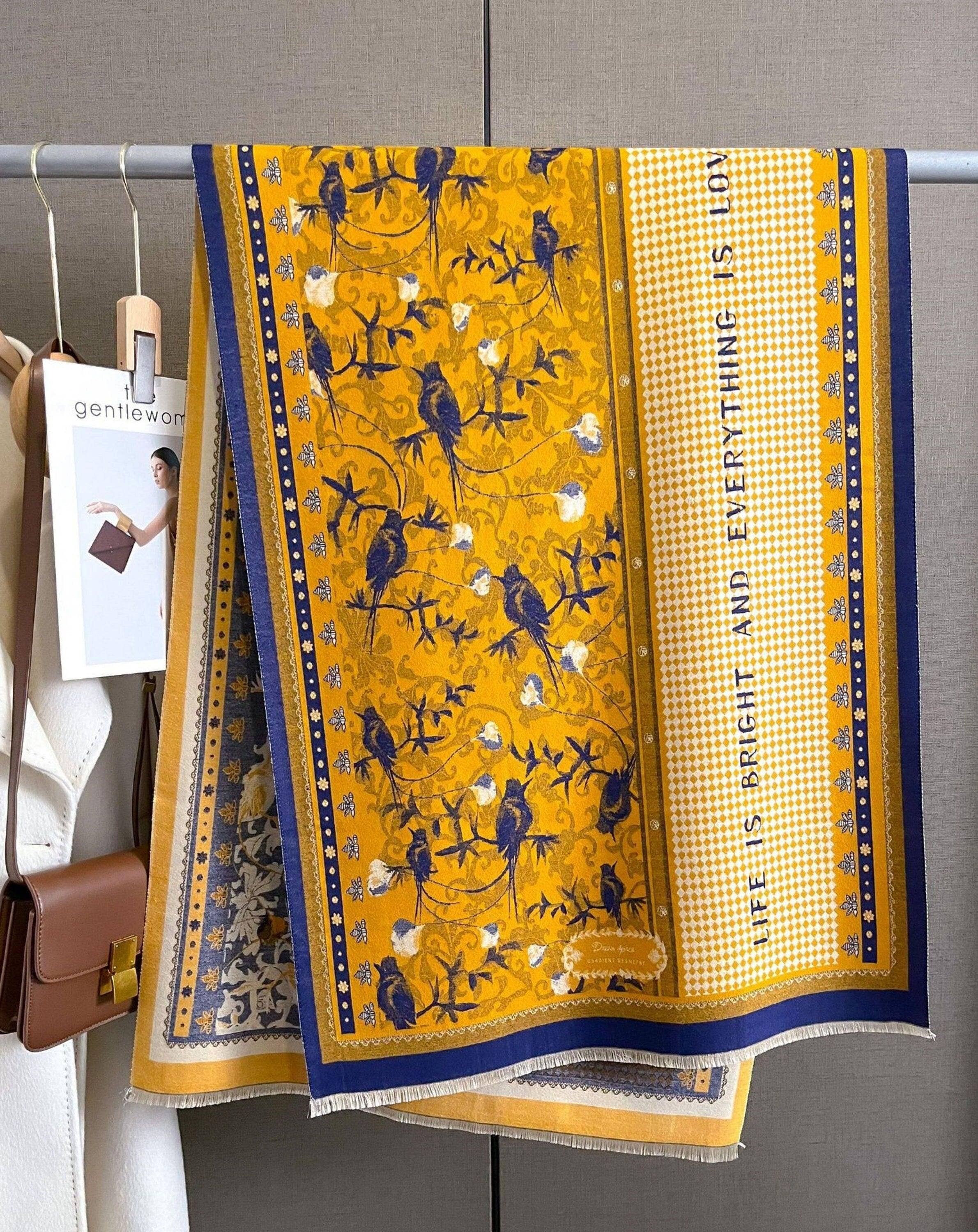 SueSilkHK - Venta al por mayor Bufanda - Mujer - Bufanda vintage a cuadros con textura de cachemir con bloques de colores, bufanda de 65 x 185 cm, chal con textura de pashmina, chal bohemio, regalo para ella1