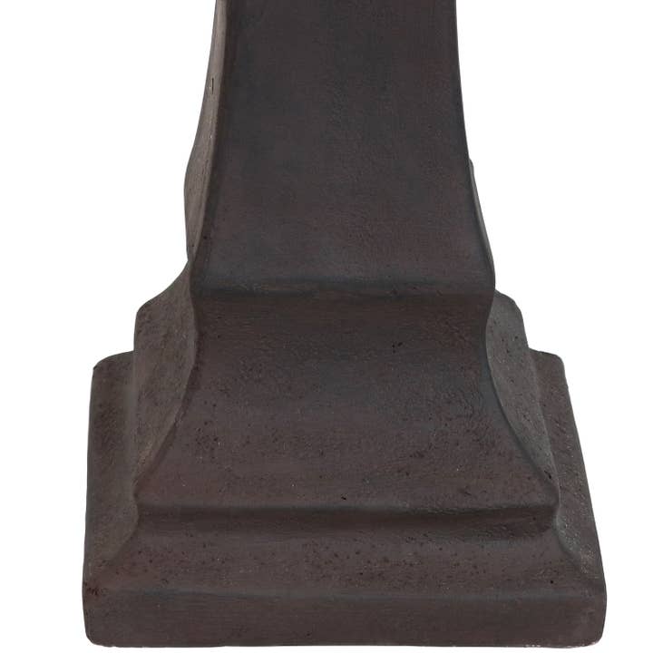 Sunnydaze Decor - Wholesale Bird Bath - Modern Glass Fiber Reinforced Concrete Bird Bath - Brown11