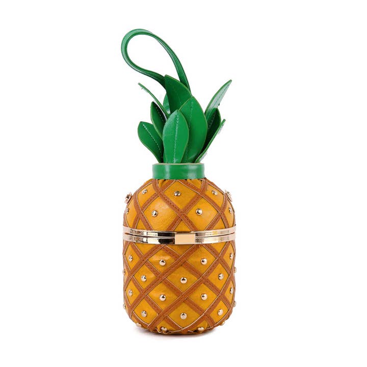Handbag Express - Wholesale Shoulder Bag - Women's - Studded Pineapple Shoulder Bag
