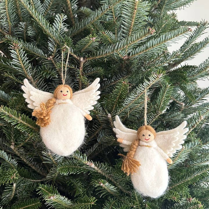 Ganapati - Wholesale Ornament - Felt Angel Christmas Ornament