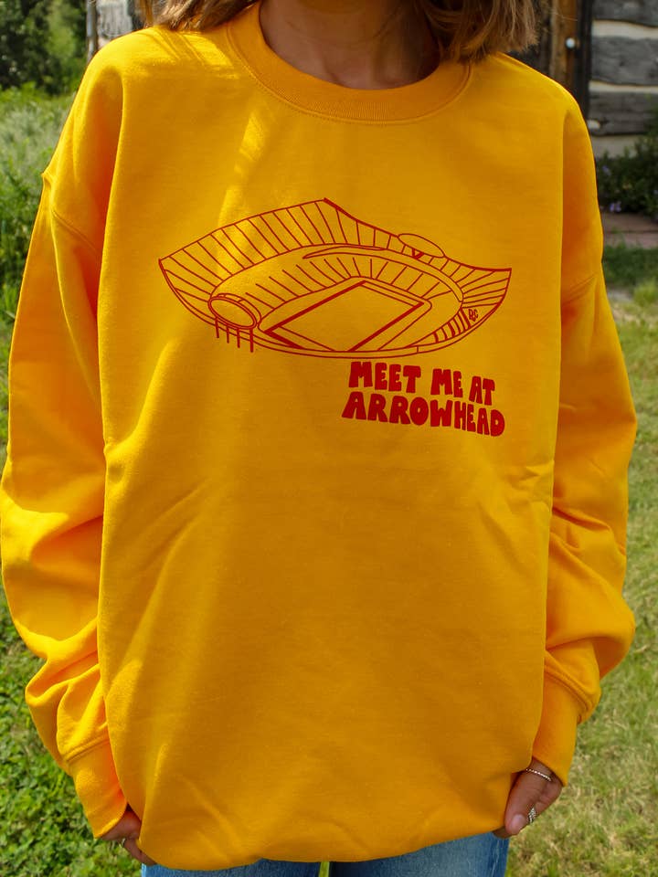 Meet Me at Arrowhead Crew Yellow for wholesale by Raine Company