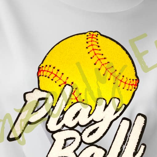 Brazenly Envied - Wholesale Patch - New Sports Patch Game Day Ready Chenille Patch Softball Patc0