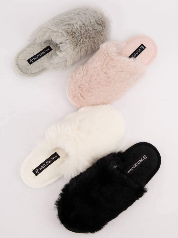 CCOCCI - Wholesale Slippers - Women's - HYDEE-09 COZY FURRY SLIPPER
