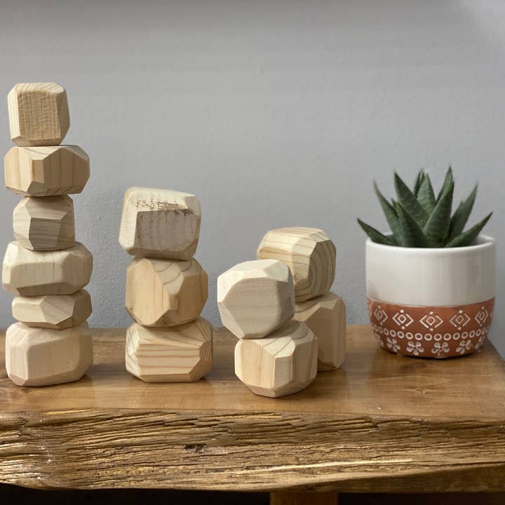 Sloflo World – Großhandel Tischdeko – Stapelstein-Set aus Holz