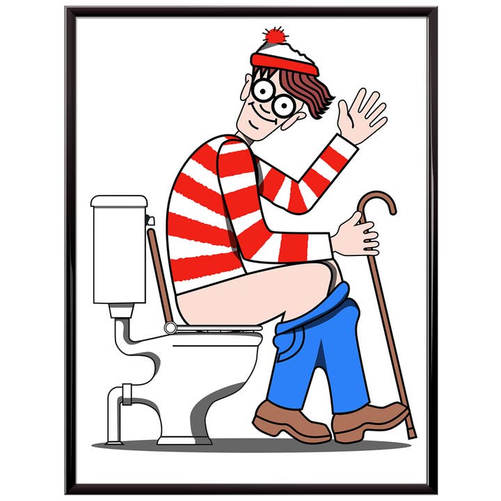 Huella de Waldo en el inodoro para venta al por mayor de In The Washroom