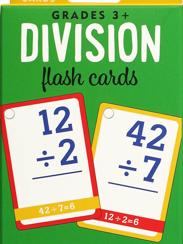 Division Flash Cards for wholesale by Peter Pauper Press