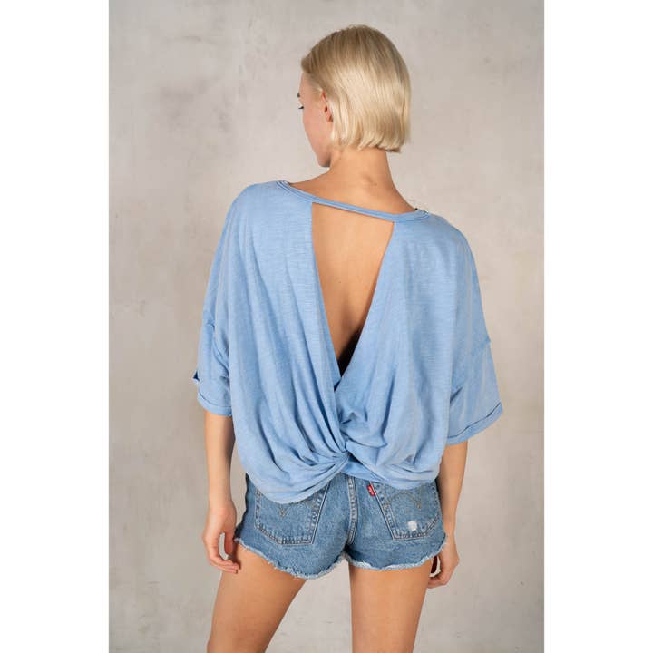 SS Cotton Slub Twist Tee for wholesale by lalamia