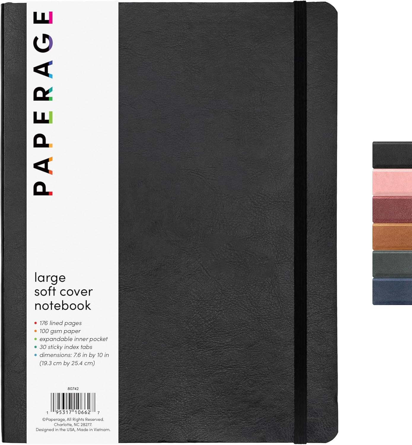 Paperage - Wholesale Notebook - 176PG Large Softcover Lined Journal Notebook0