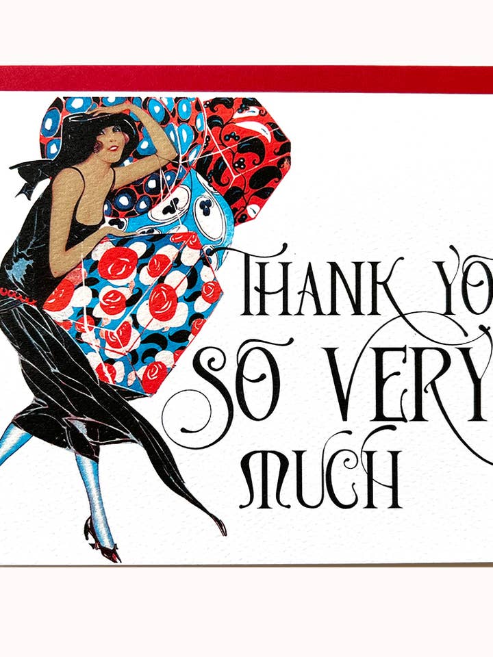 8 Art Deco Thank You Cards for wholesale by The Twentieth