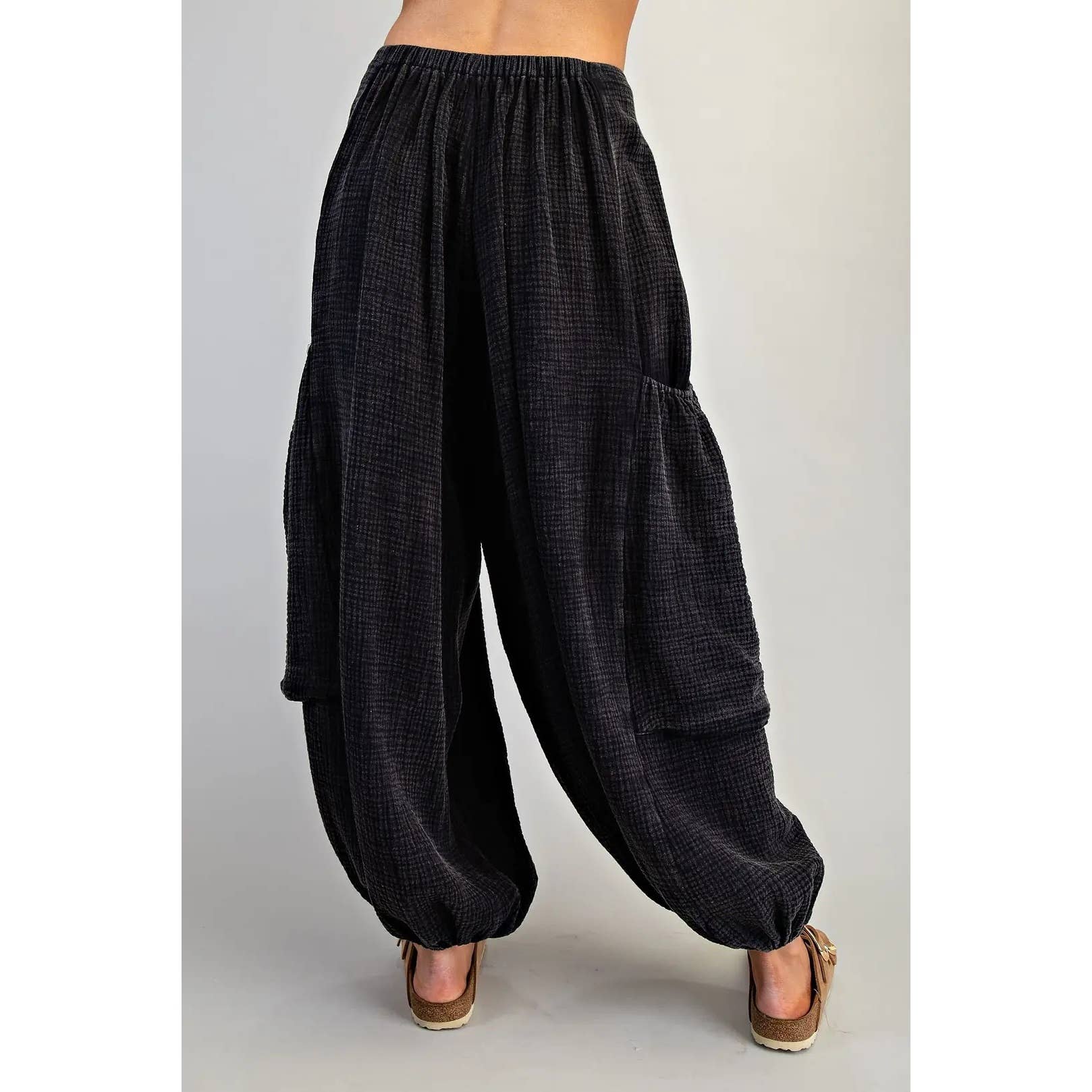 STYLE USA - Wholesale Pants - Women's - NEW Balloon Leg Cotton Gauze Pants1