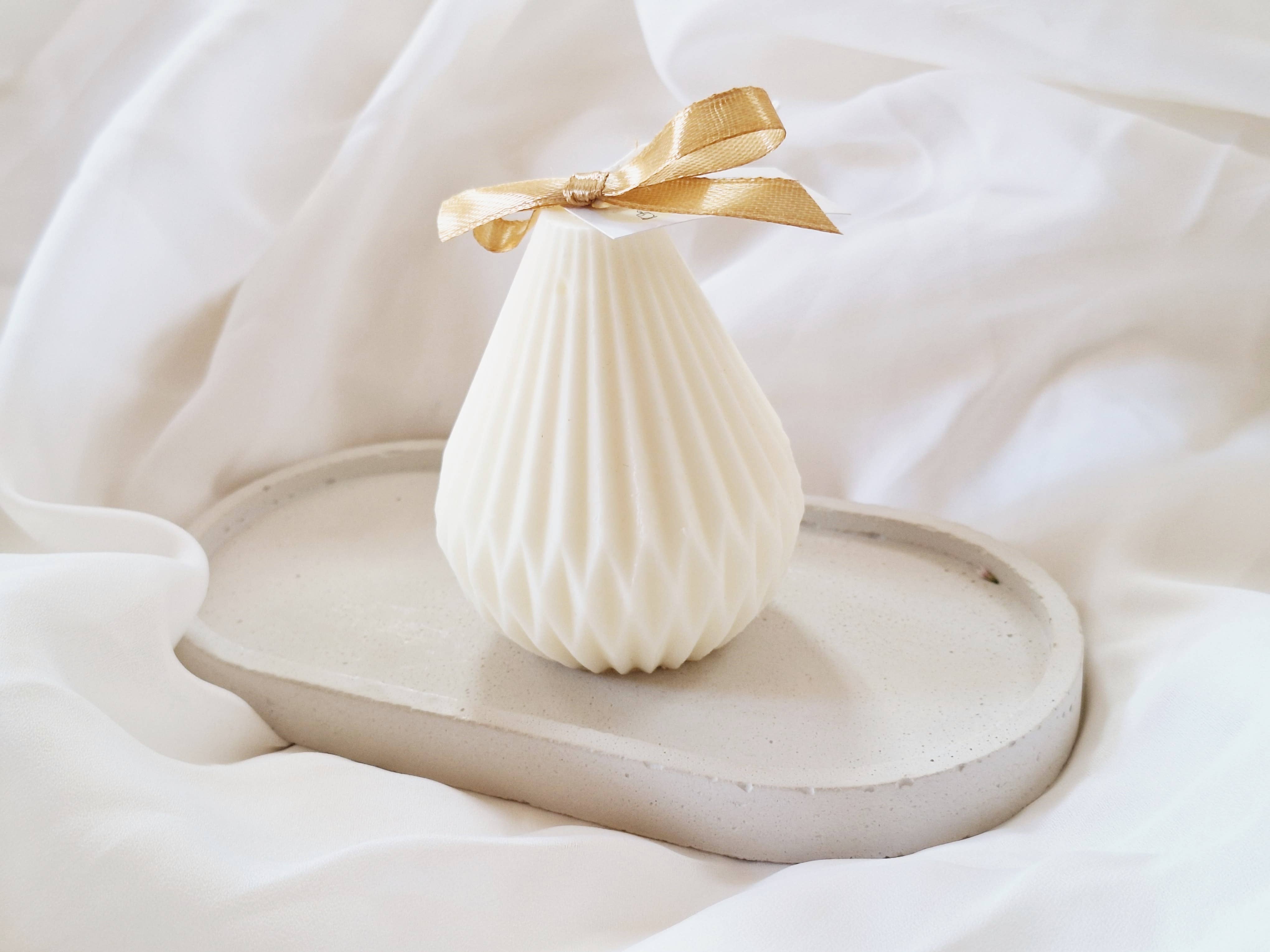 Your Nice Things - Candles - - Wholesale Decorative Tray - Oval grey cement tray3