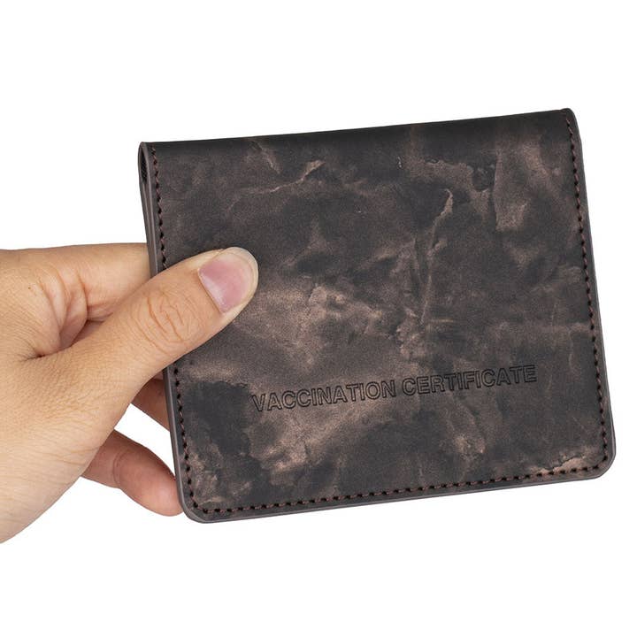 Ole - Wholesale Card Holder - Women's - Marbling Vaccine Card Holder HB159024