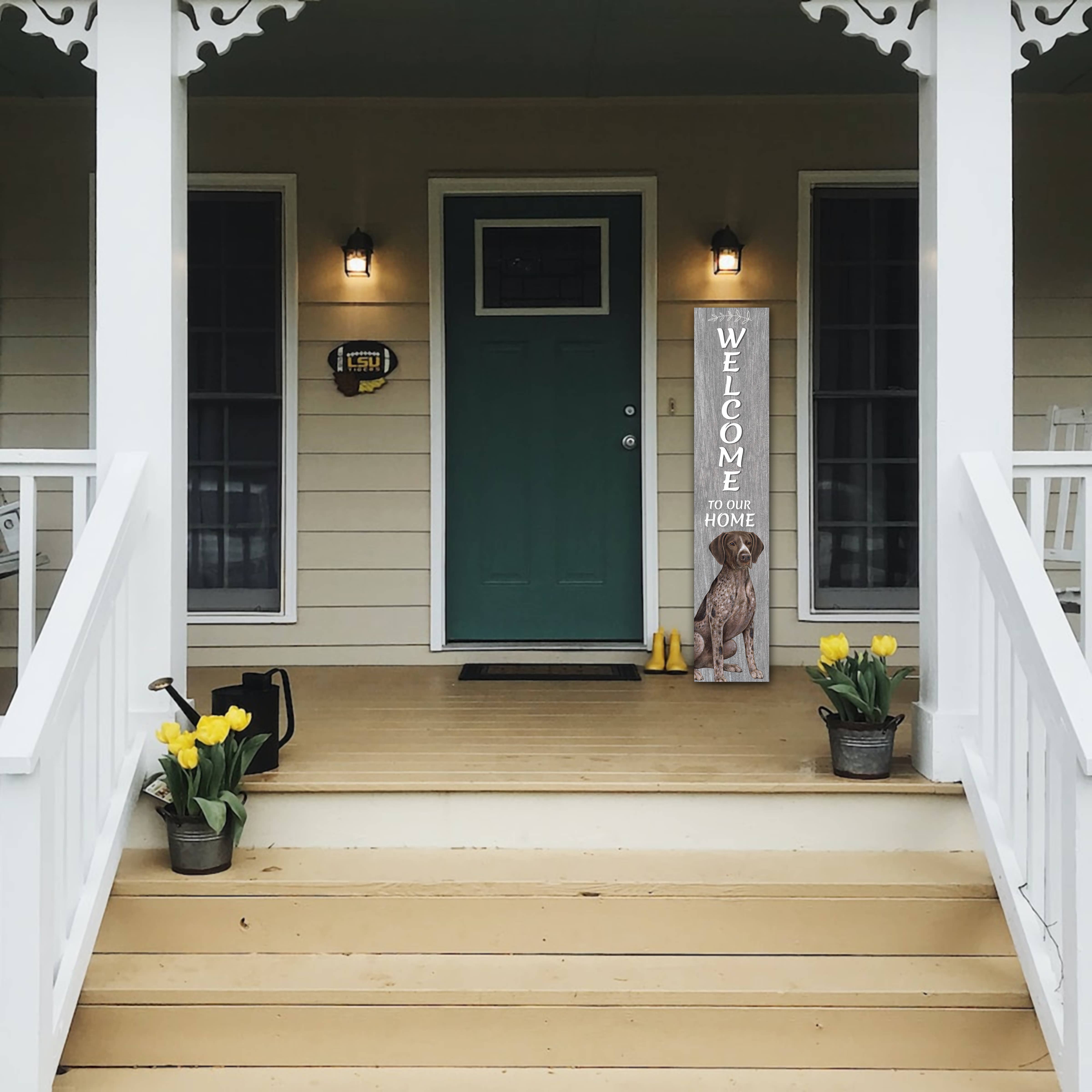 E&S Pets - Wholesale Sign - German Shorthaired pointer Welcome sign2