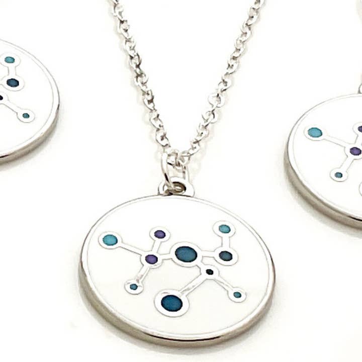 Collar Molecular Blanco para venta al por mayor de Kinzoku