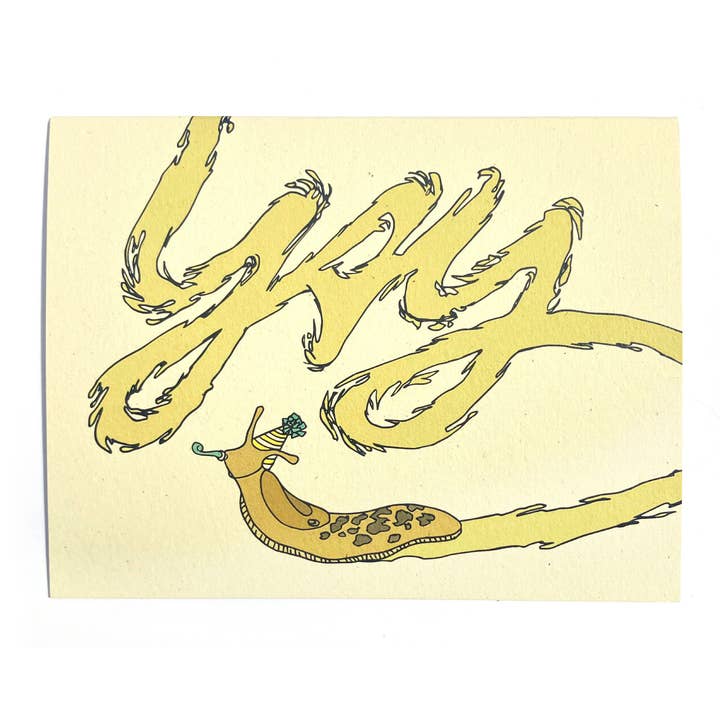 Wild Life Illustration Co. - Wholesale Everyday Greeting Card - Yay Slug Card