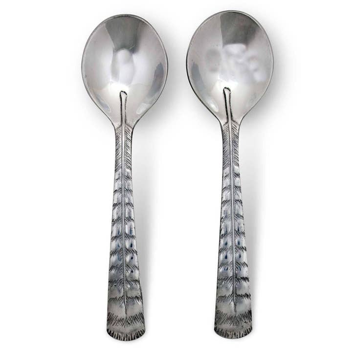 Feather Salad Servers for wholesale by Arthur Court