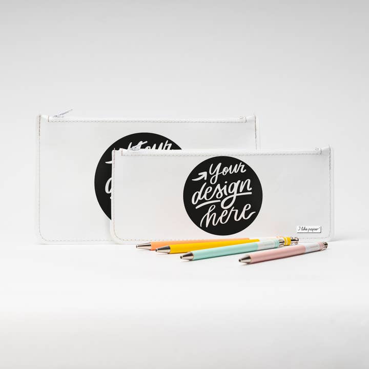 I Like Paper - Wholesale Pencil Case/Pouch - CUSTOM Pencil Case with your Design / Logo / Pattern