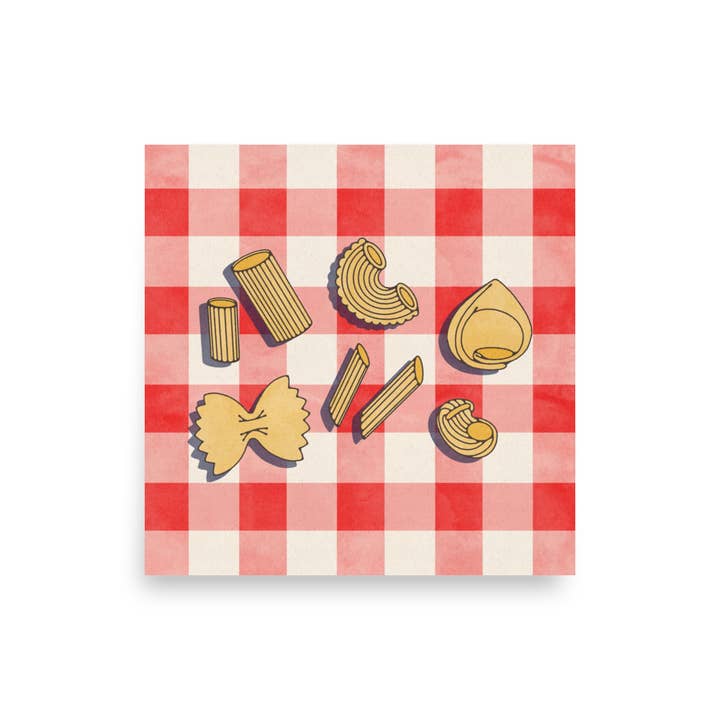 8x8 Bow Pasta Print for wholesale by Brooke Finally