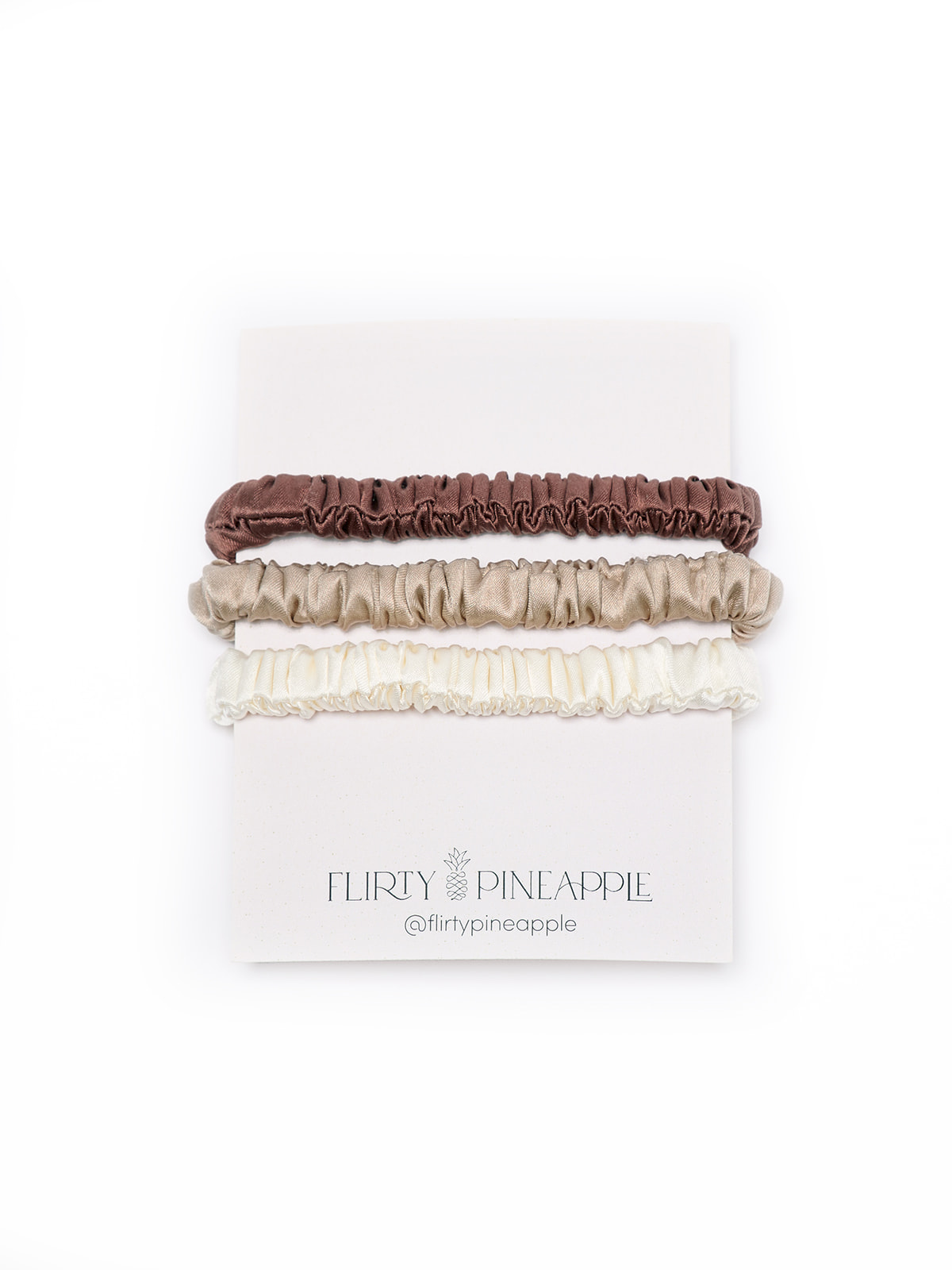 Flirty Pineapple - Wholesale Hair Tie - Silk Hair Ties0