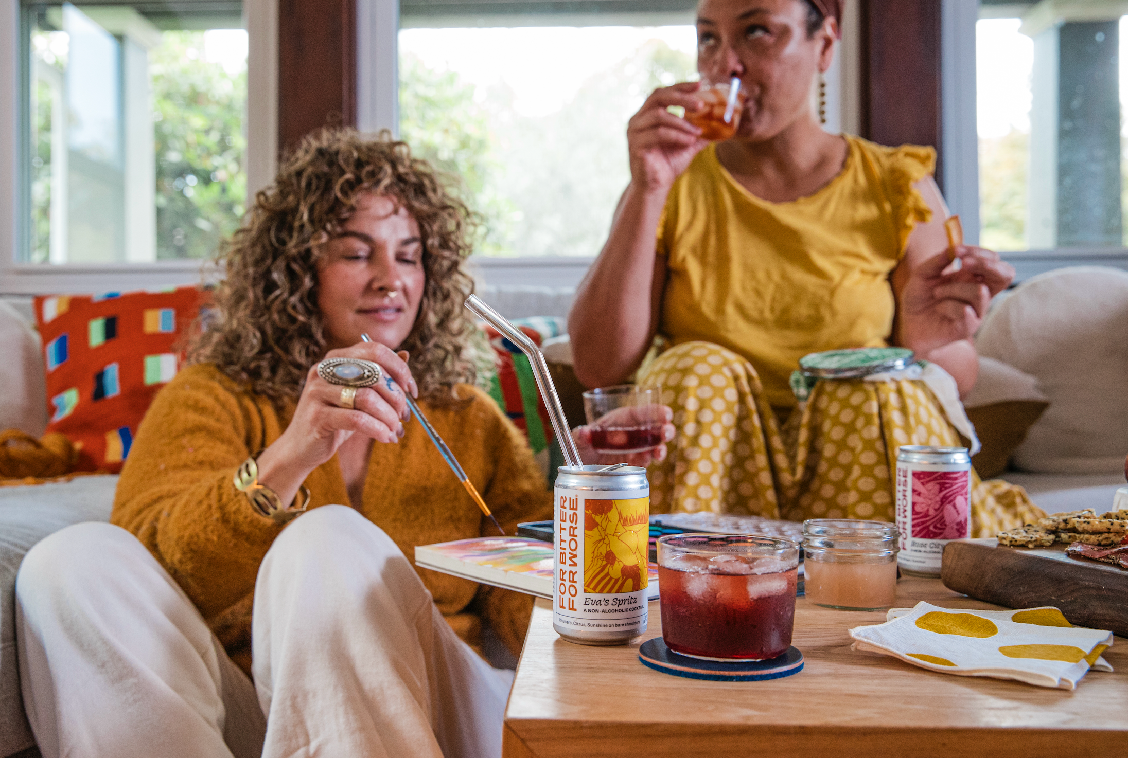 For Bitter For Worse - Wholesale Non-Alcoholic Aperitif/Mocktail - Eva's Spritz can mocktail, non-alcoholic Dry January Organic5