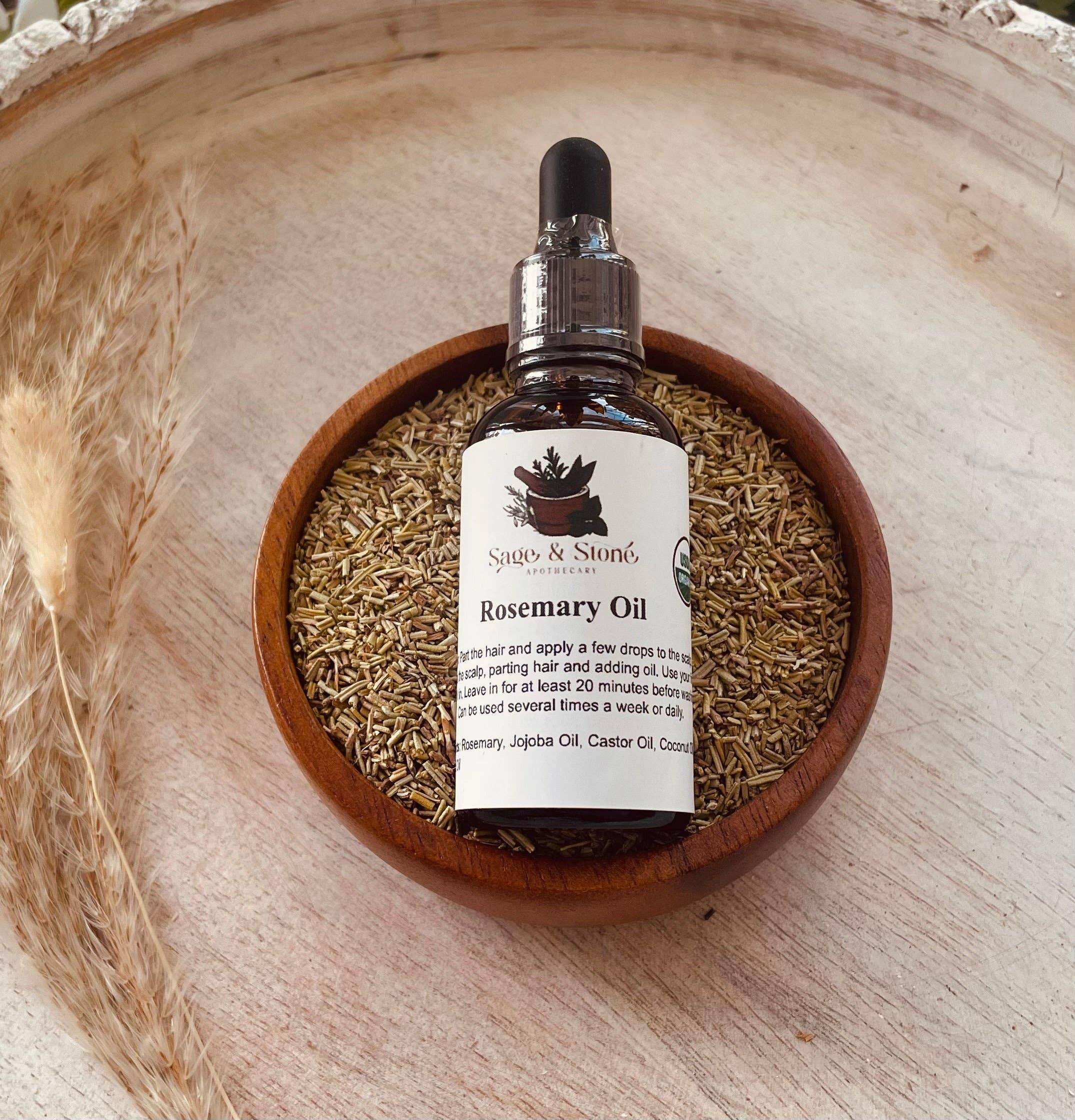 Sage & Stone Apothecary - Wholesale Hair Oil - Rosemary Oil3