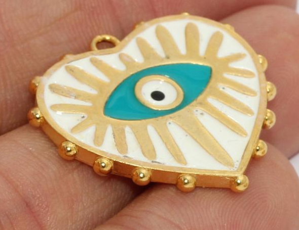 Stitch and Stone – Großhandel Ohrhänger – Lange Emaille-Ohrringe des bösen1