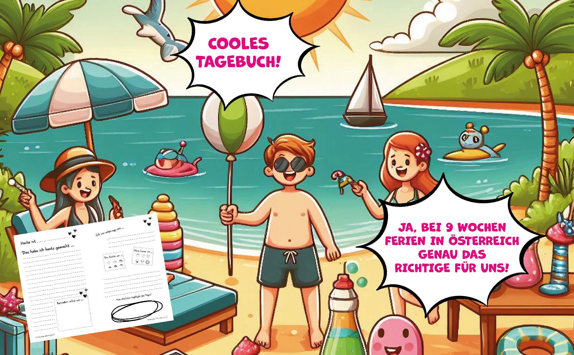 Papierfresserchens MTM-Verlag – Großhandel Tagebuch – Ferien-Tagebuch für coole Kids in Österreich2