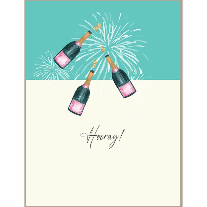 Watermelon Mini Card Hooray - Champagne Bottles for wholesale by Rush Design Ltd