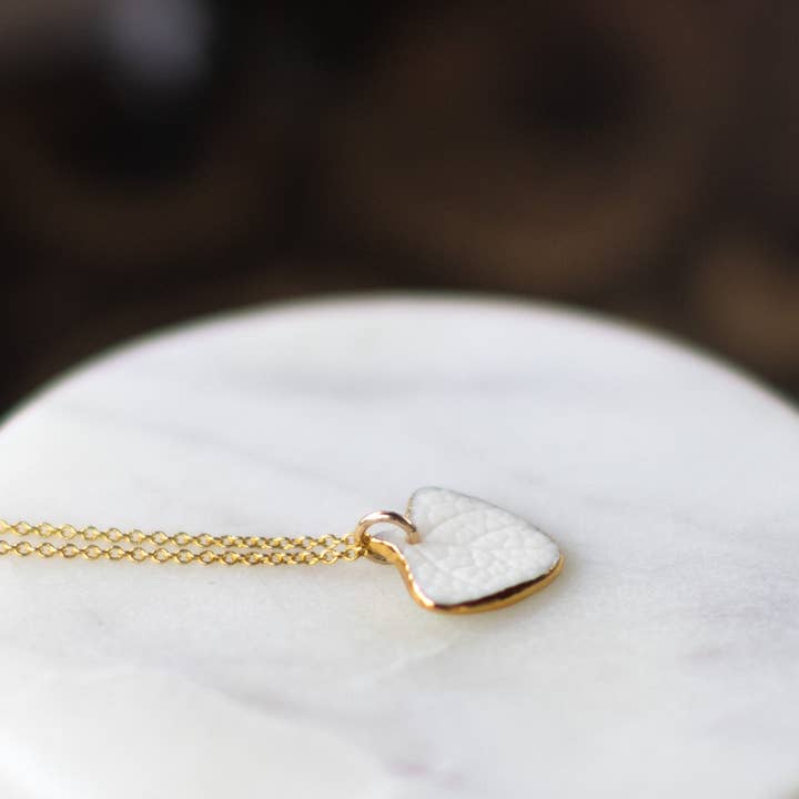 hydrangea petal necklace for wholesale by Remnant Studios