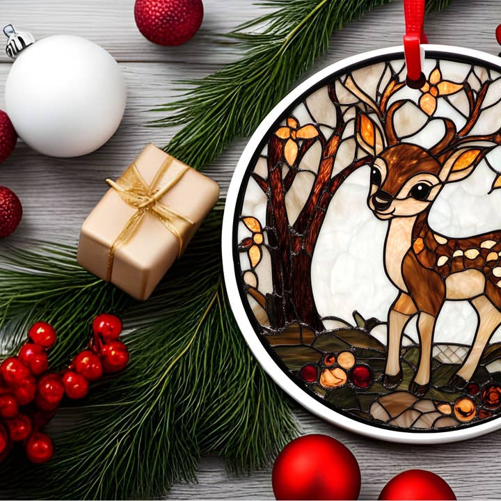 Keramischer Weihnachtsbaumornament für den Großhandel von Stencil Art Canada