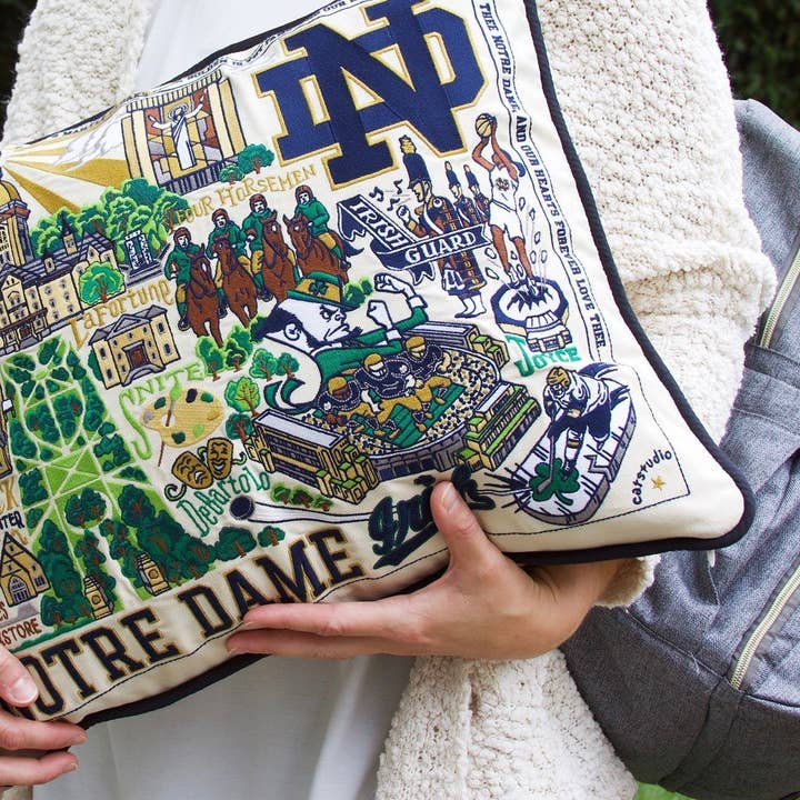 catstudio - Wholesale Throw/Decorative Pillow - Notre Dame, University of Collegiate Embroidered Pillow