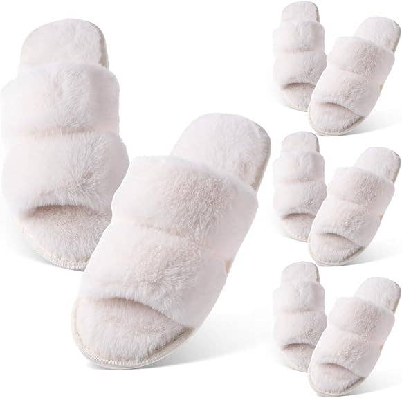 Crover - Wholesale Slippers - Women's - Women's Fluffy Open Toe Slipper0