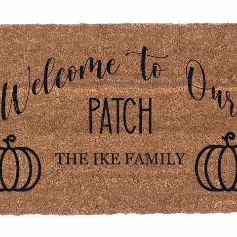 Bienvenue sur notre paillasson personnalisé Patch pour la vente par CocomatsNMore