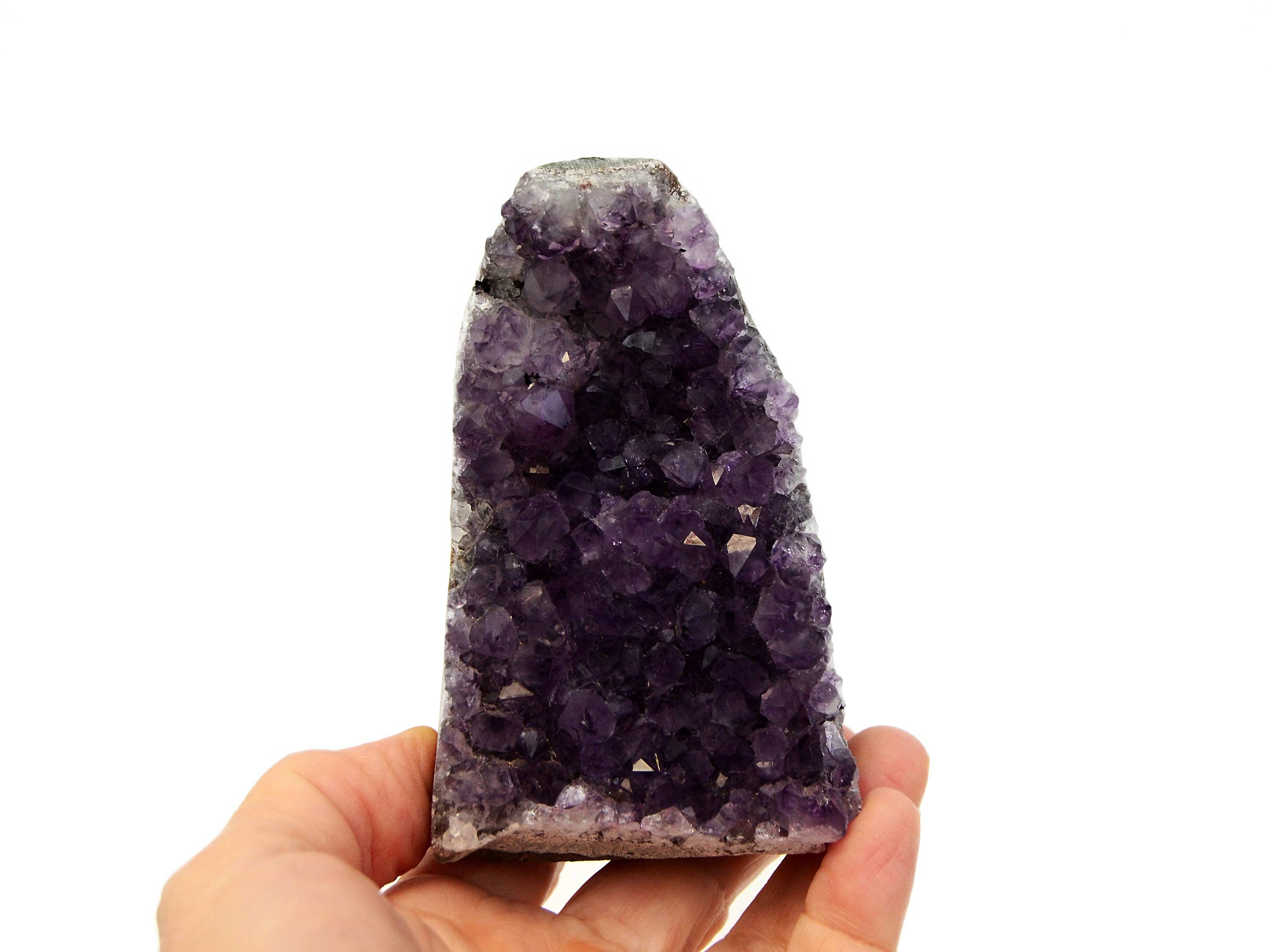 Kaia & Crystals – Großhandel Spiritueller Stein/Kristall – Druzy Amethyst geschnittene Basis (Uruguay) A++ Qualität - Los 1 kg (2-3 Stück)8