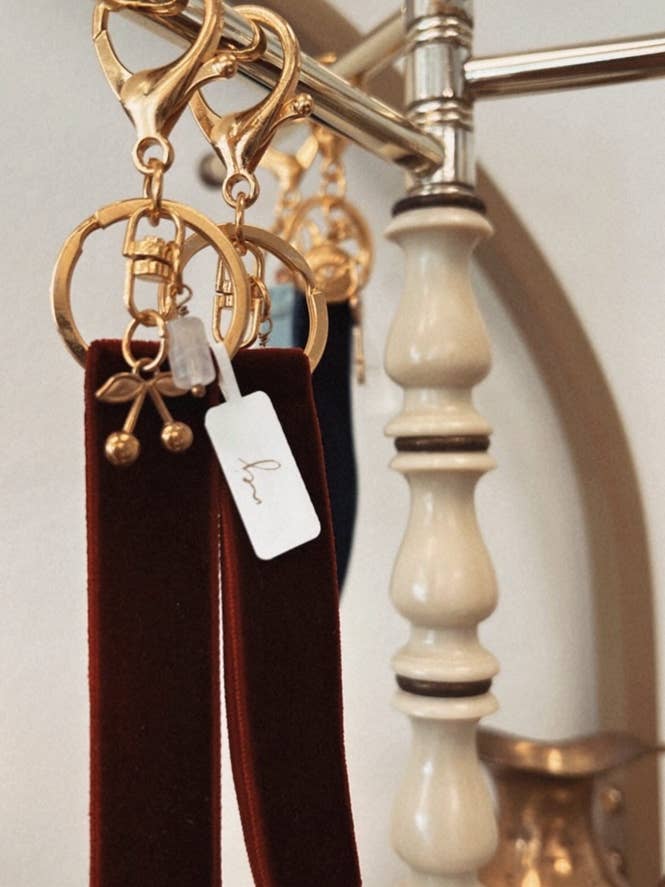 Velvet & Cherry Purse Charm for wholesale by November’s Eve Jewelry