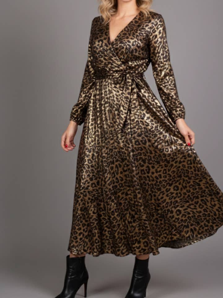 16121 Robes longues avec imprime pour la vente par Lilie Rose